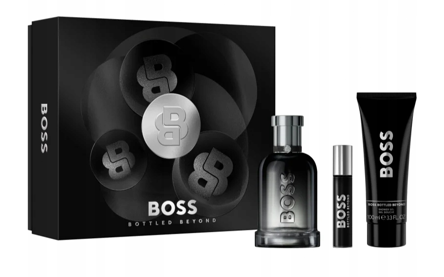 ZESTAW: Boss Bottled Beyond Boss EDP 100 ml + EDP MINI 10 ml + SG 100 ml