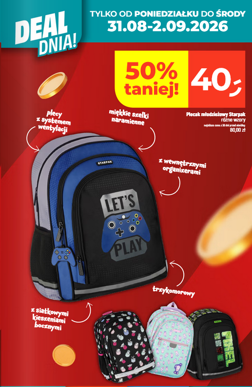 Plecak modzieżowy STARPACK - DEALZ