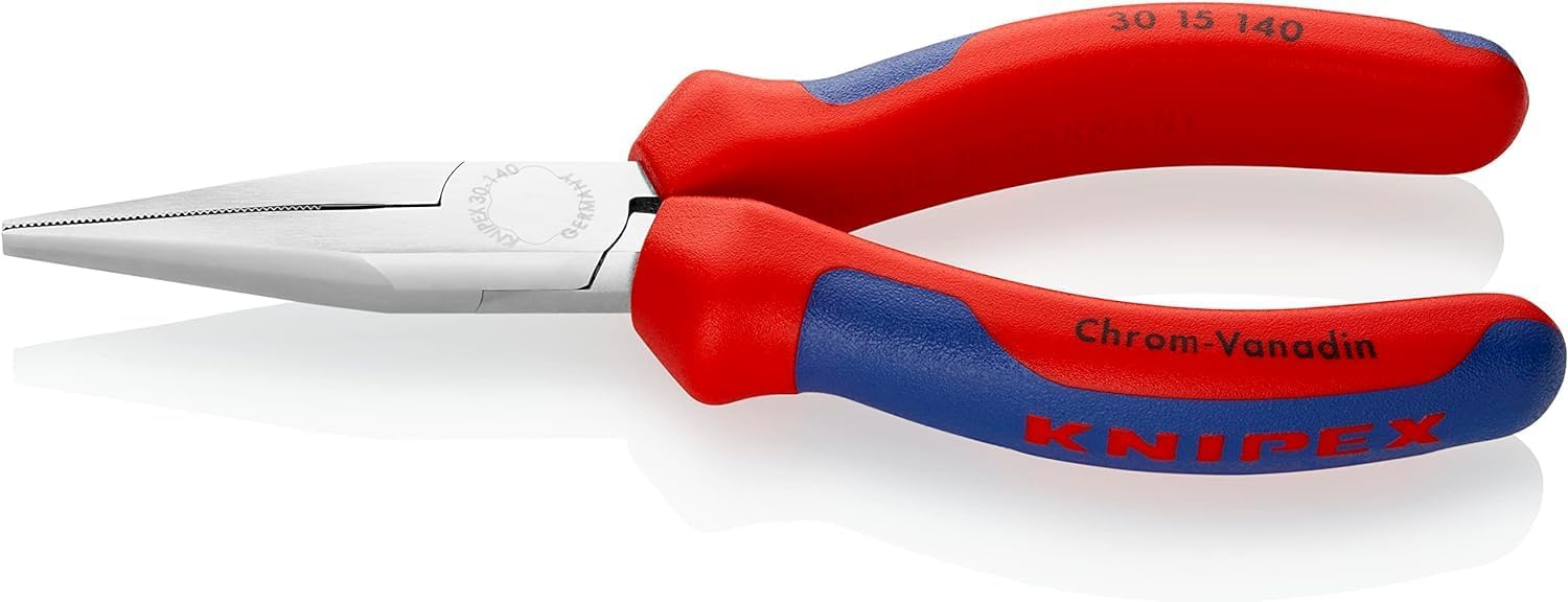 KNIPEX Szczypce płaskie wydłużone chromowany z osłonkami wielokomponentowymi 140 mm