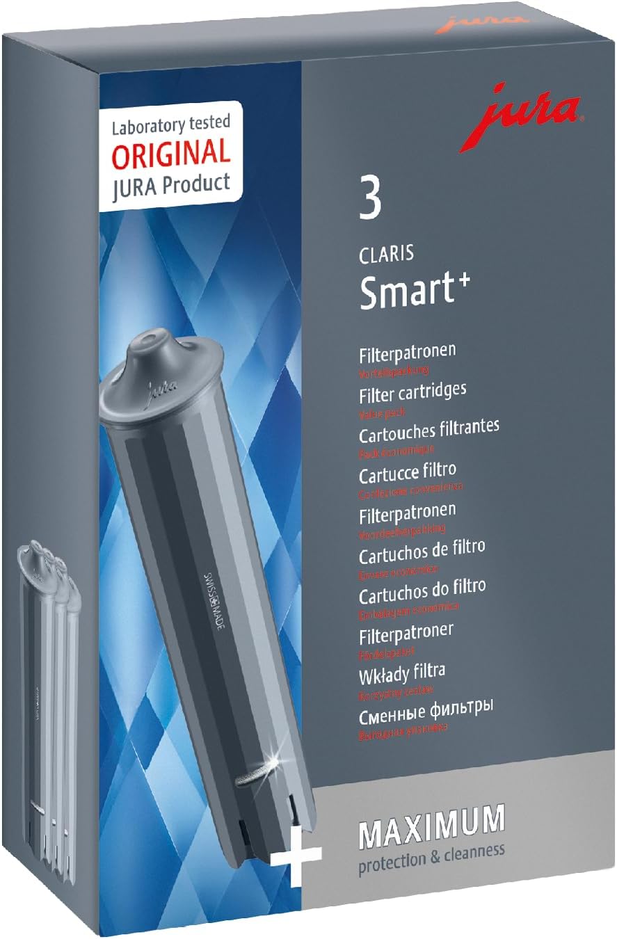 Jura Claris Smart+ Filtr do Wody do expresów do kawy Szary 3 sztuki