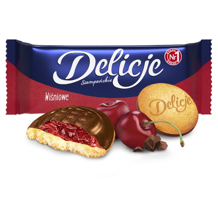 Biszkopty Delicje szampańskie wiśniowe 147g Mondelez - od smacznie_od_maji