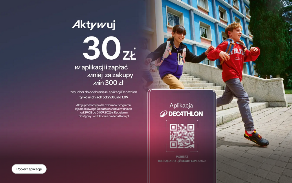 KUPON - 30 PLN na zakupy za min. 300 PLN - DECATHLON