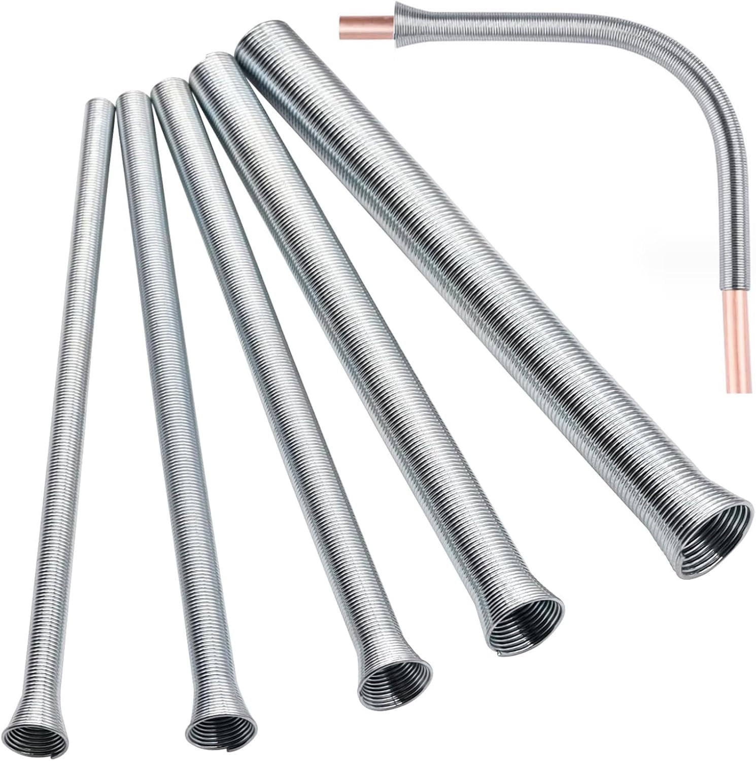 VOBOR Zestaw do gięcia przewodów elektrycznych rur miedzianych i aluminiowych 5 sztuk 21 cm 1/4 5/16 3/8 1/2 i 5/8 cala