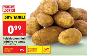 Polskie ziemniaki jadalne na wagę 1 KG - Biedronka