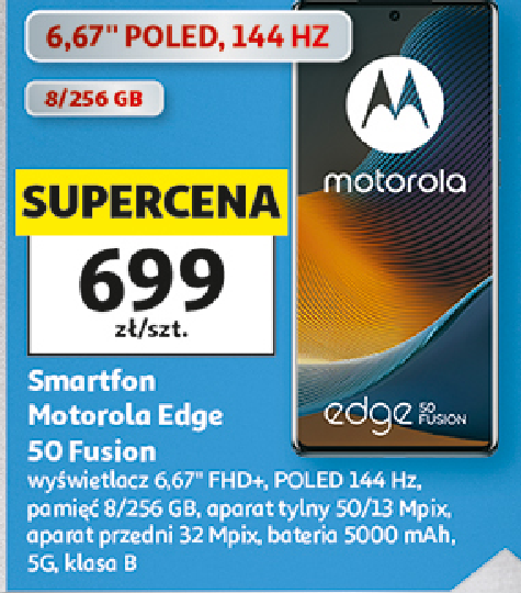 Smartfon Motorola Edge 50 Fusion 8/256 GB 50/13 Mpix 5G