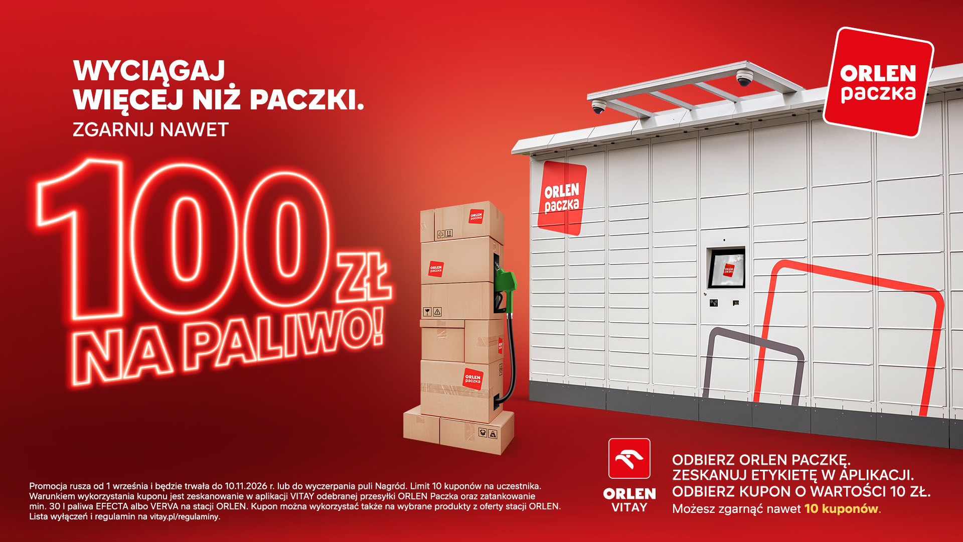 Nawet 100 PLN na paliwo z paczki - ORLEN PACZKA
