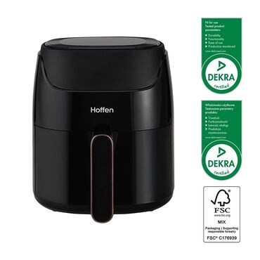 Air Fryer Frytkownica beztłuszczowa Hoffen 1400 W 3,8 l czarna