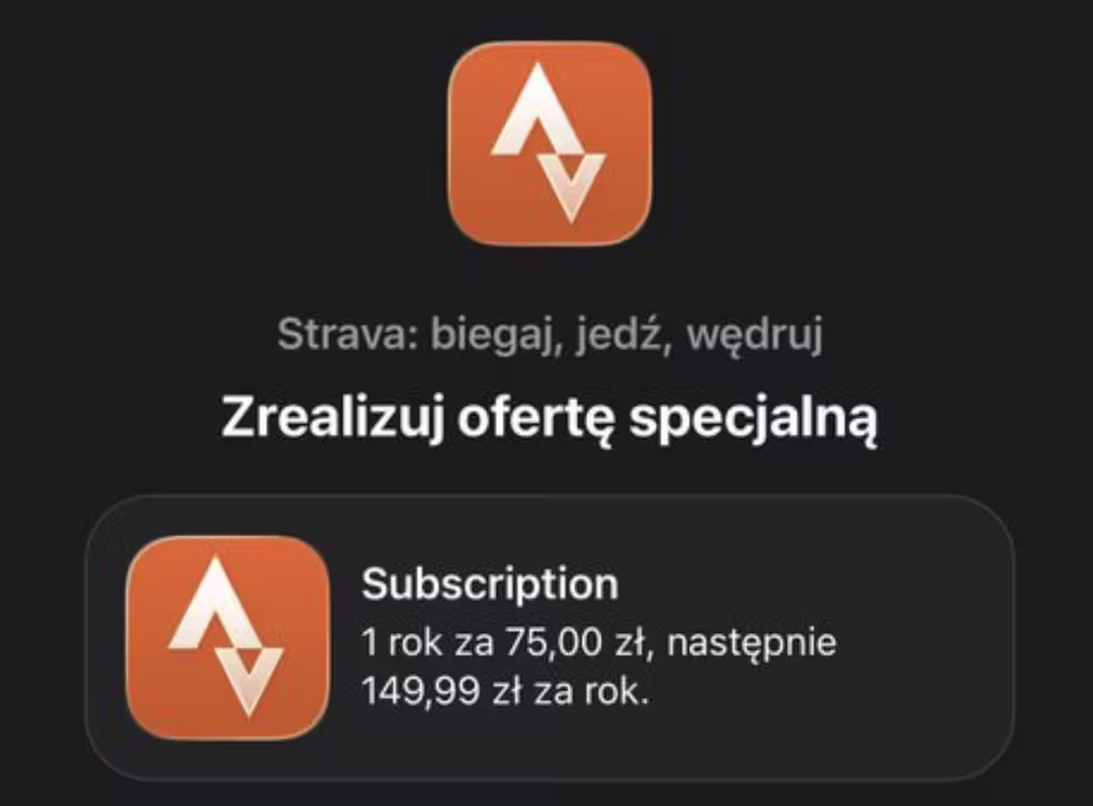 50% TANIEJ - subskrypcja przez rok (dla wybranych) - Strava Premium