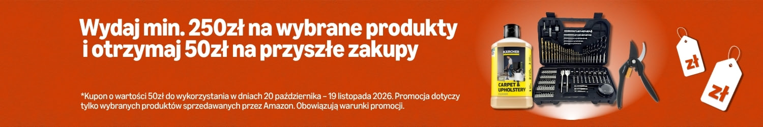 BON 50.00 PLN na kolejne zakupy MWZ 250 PLN - Amazon