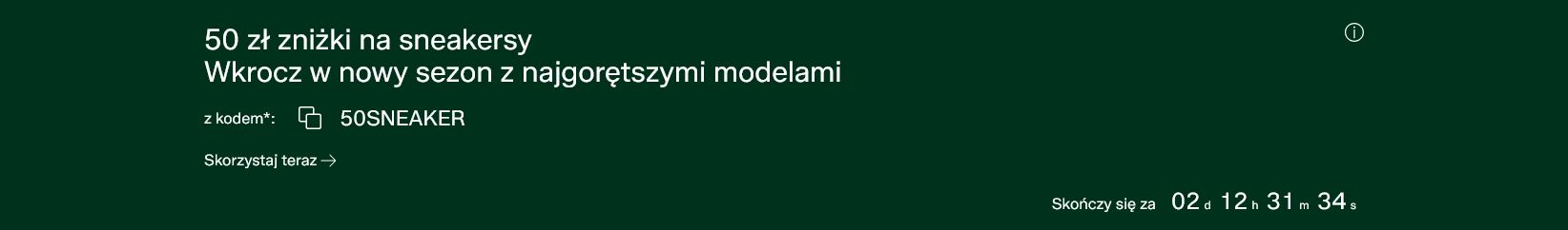 VOUCHER 50 PLN zniżki na sneakersy MWZ 250 PLN - ZALANDO