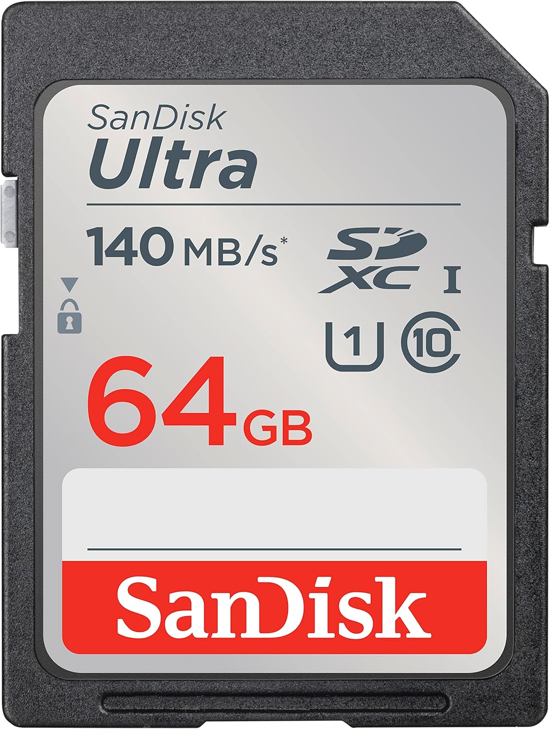 SANDISK Karta pamięci Ultra SD 64 GB prędkość odczytu do 140 MB/s UHS-I