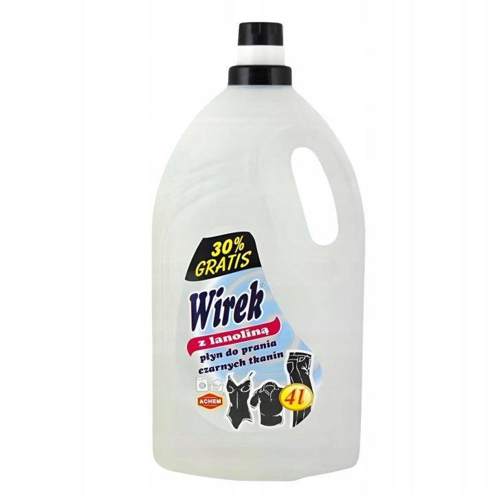 WIREK Płyn do prania CZARNYCH i CIEMNYCH Tkanin 4L z LANOLINĄ głęboka czerń - od marketleo
