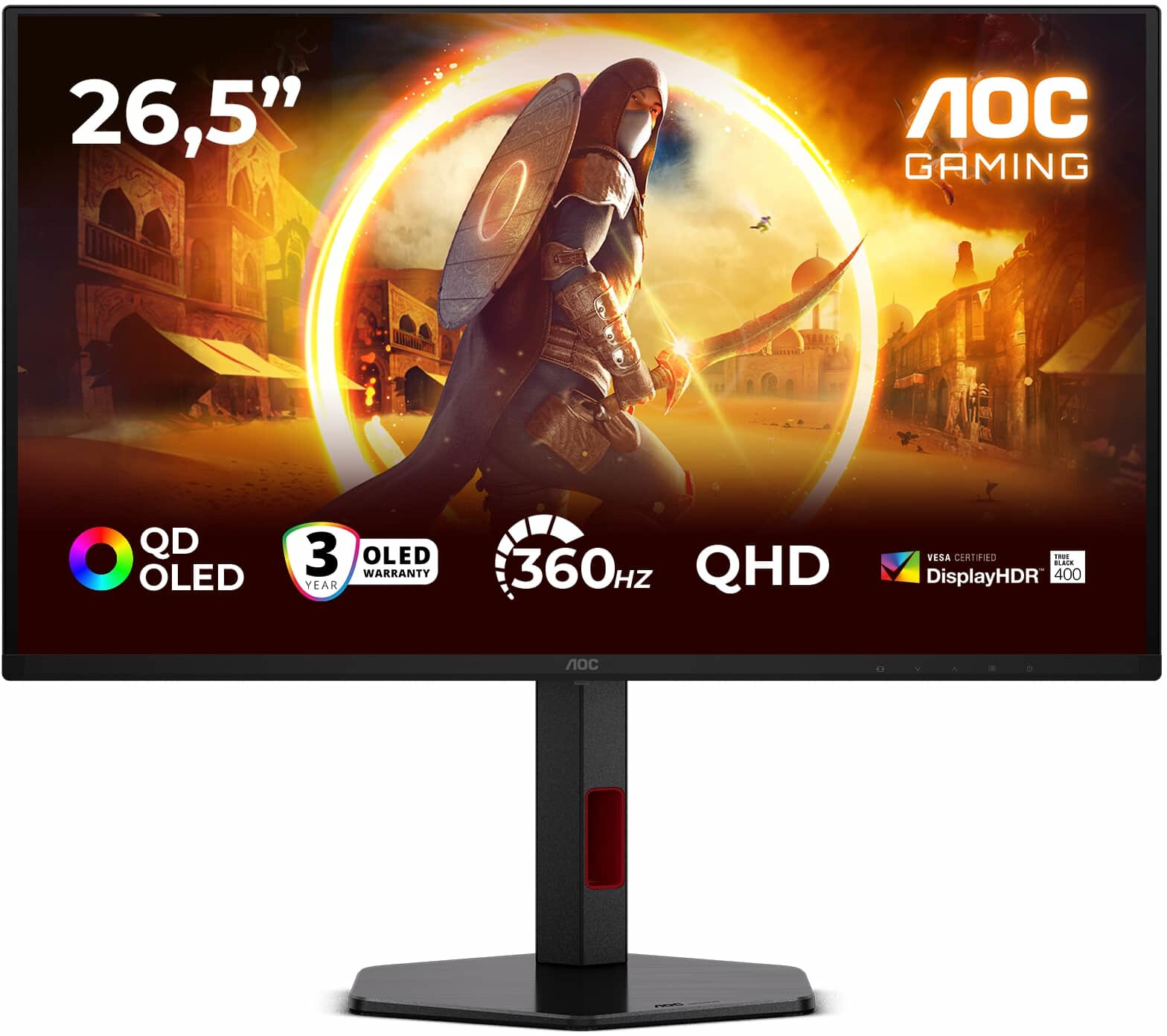 Monitor gamingowy AOC Q27G4SDR 26.5" 2560x1440px 360Hz 0.03 ms [GTG]