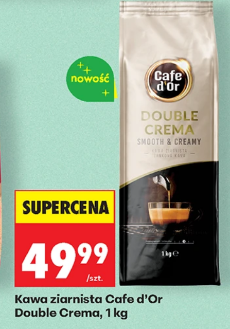 Kawa ziarnista Cafe d'Or Couble Crema 1 KG - Biedronka