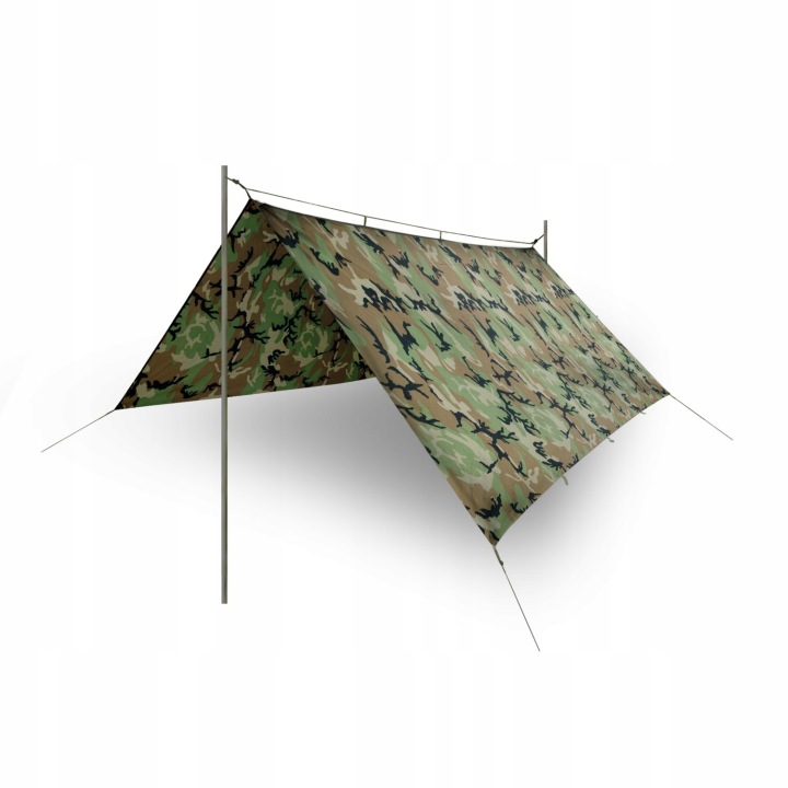 Helikon Woodland Płachta biwakowa Supertarp wielokolorowa Ripstop 3 x 3 metry - od ASGsklep