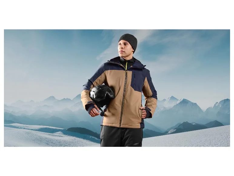 CRIVIT Męska kurtka narciarska z technologią THERMOLITE® EcoMade. (3 warianty kolorystyczne) rozm. M-XL
