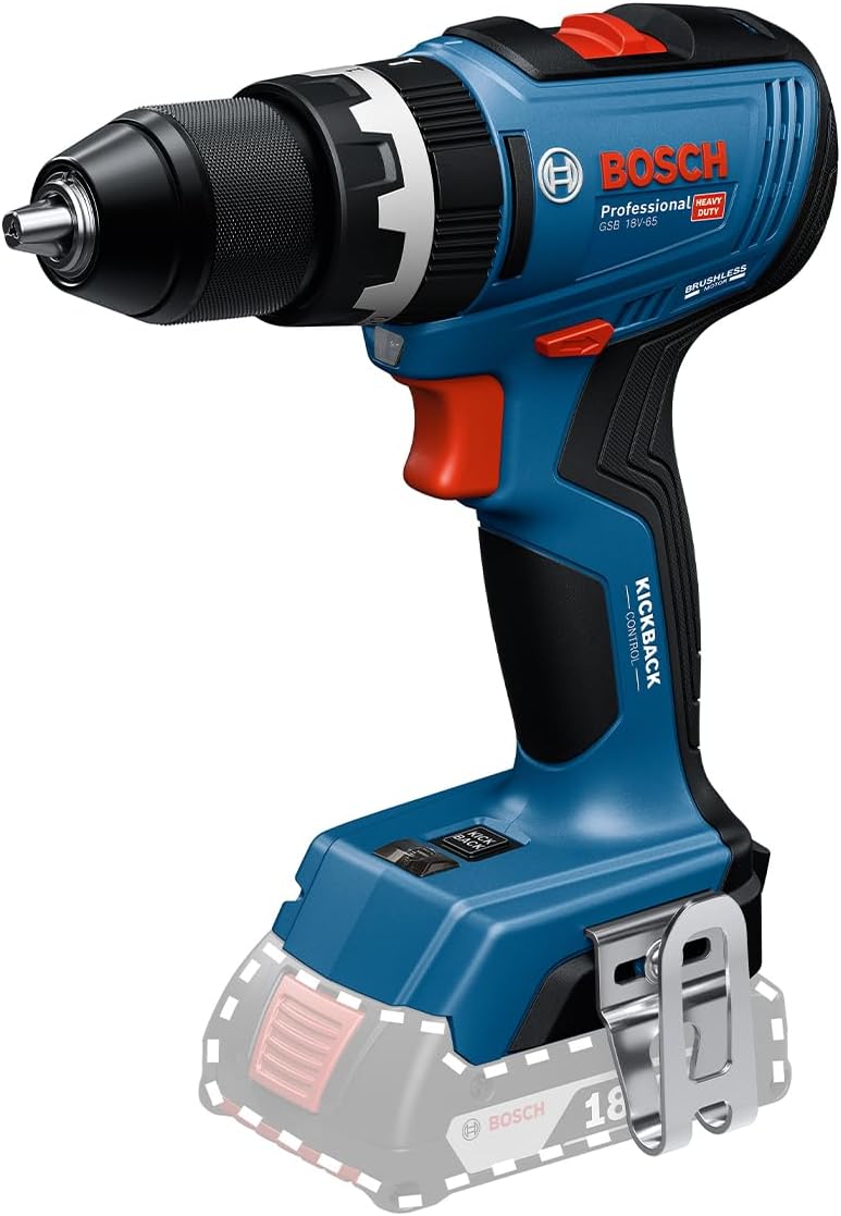 Bosch Professional 18 V: wiertarko-wkrętarka akumulatorowa GSB 18V-65 (silnik bezszczotkowy)