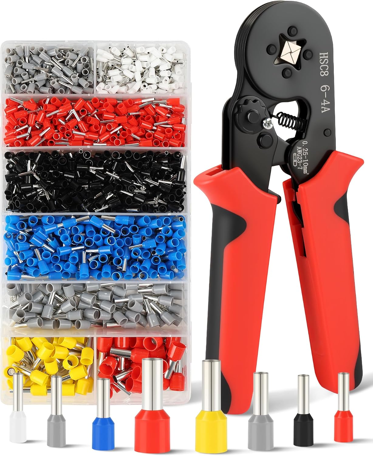 Acual Zaciskarka do Tulejek 0.25-10mm² + 1300 Sztuk tulejek
