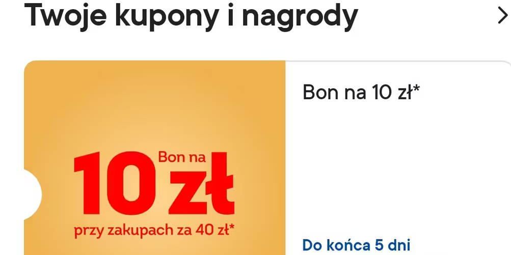 BON -10.00 PLN przy zakupach za min. 40.00 PLN - Żabka