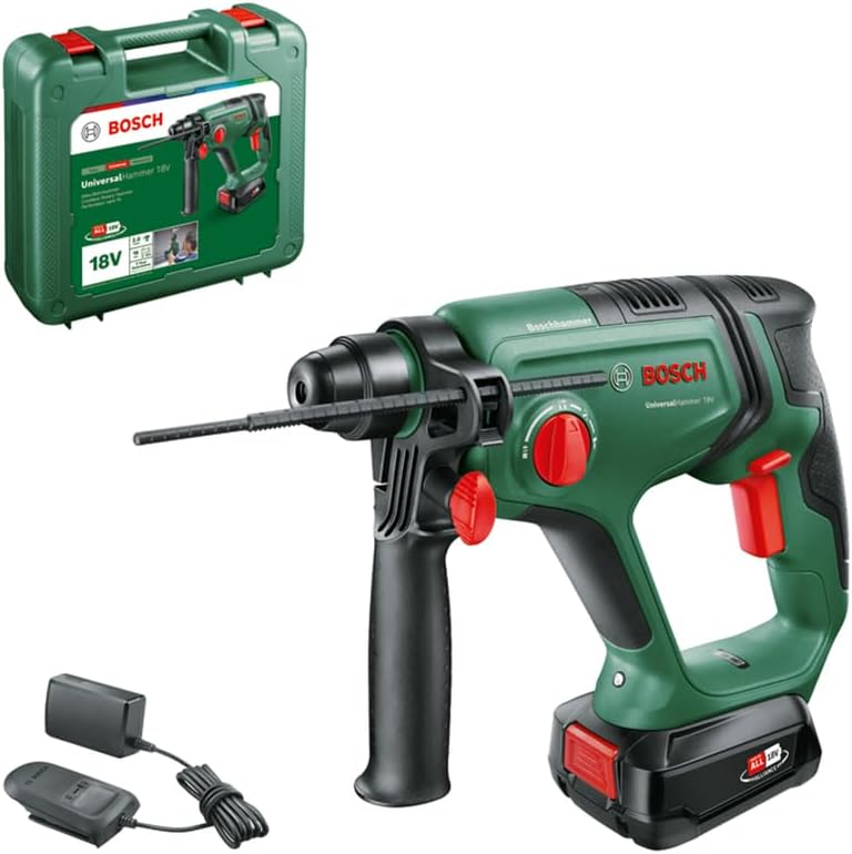 Bosch Home And Garden Akumulatorowa Wiertarko-Wkrętarka UniversalHammer 18 V 1x Akumulator 2.5 Ah System 18 V + BON 50 PLN na kolejne zakupy