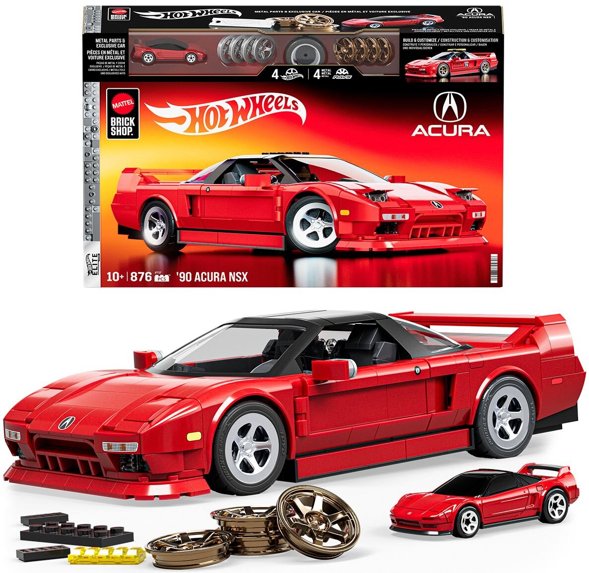 Klocki plastikowe BRICK SHOP Hot Wheels Elite Series 90 Acura NSX JFT17