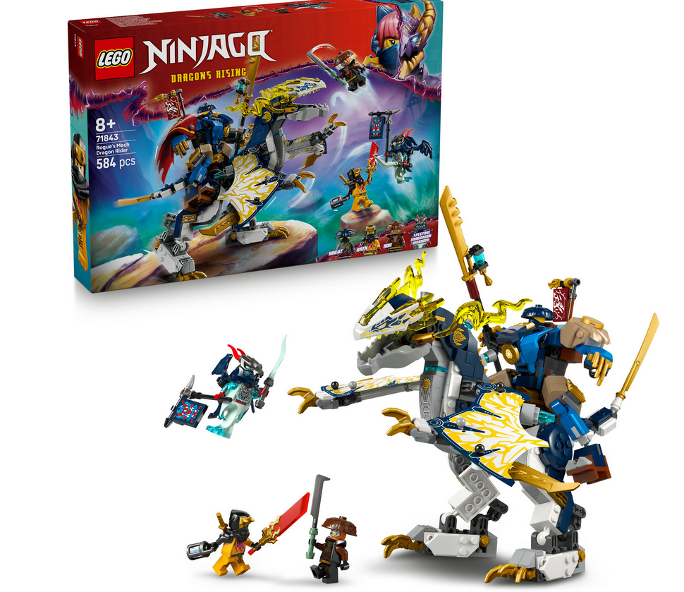 Klocki LEGO Ninjago 71843 Mech smoczego jeźdźca Rogue’a - od arkatarnow