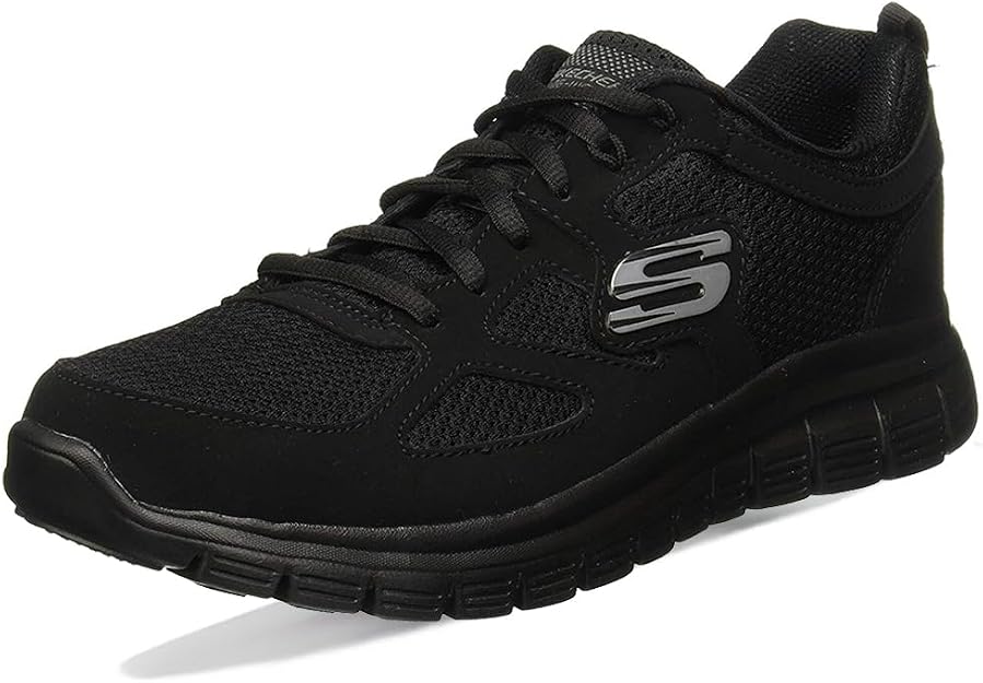 Sneakersy męskie Skechers Burns Agoura czarne pełna rozmiarówka