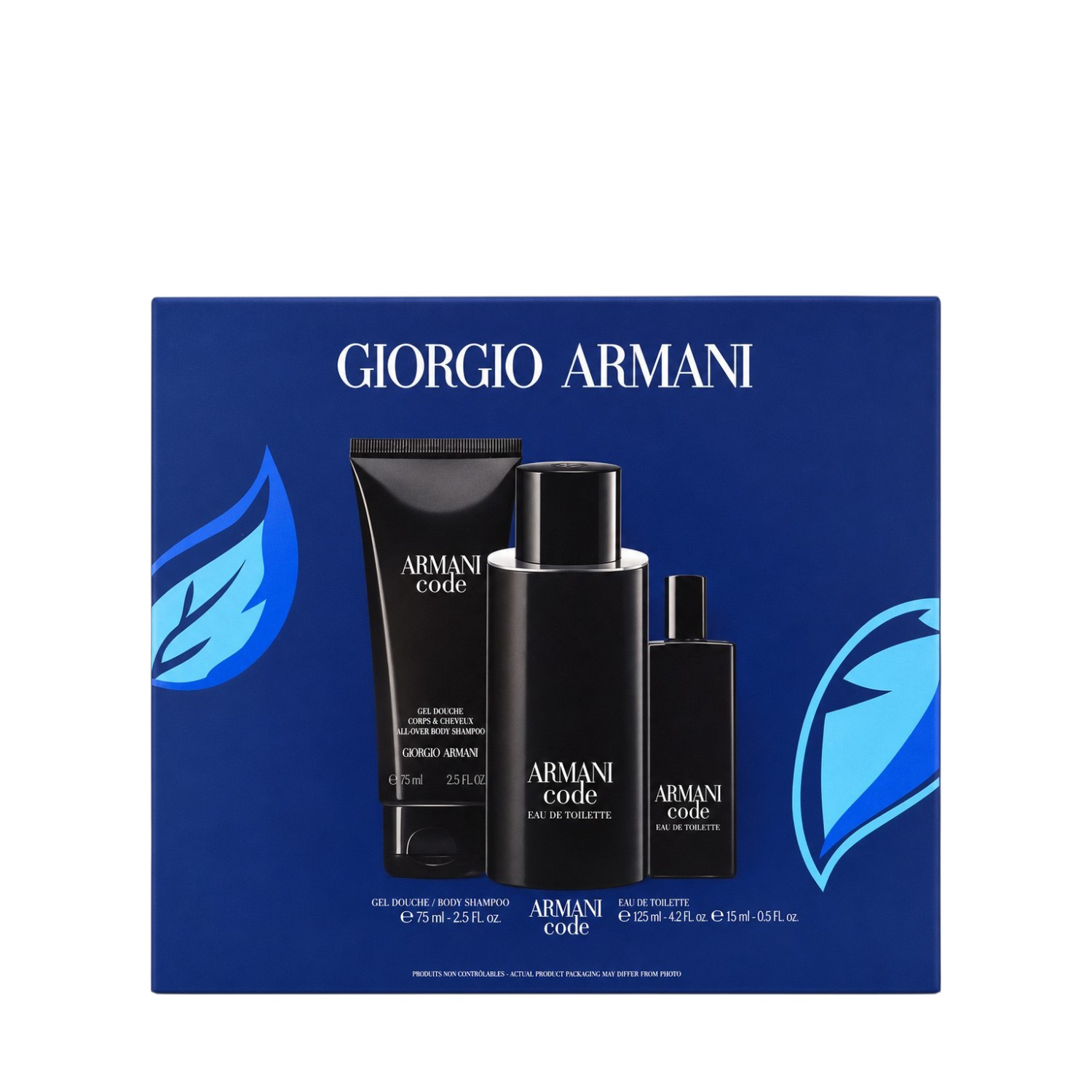 Zestaw Armani Code Woda Toaletowa 125ml + Woda Toaletowa 15ml + Żel pod prysznic 75ml