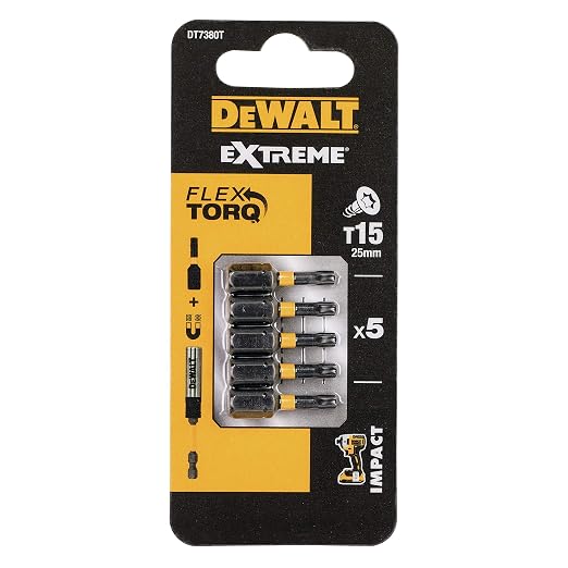 DeWalt DT7380T-QZ Torsion Bit udarowy. T15 25 mm 5 szt.