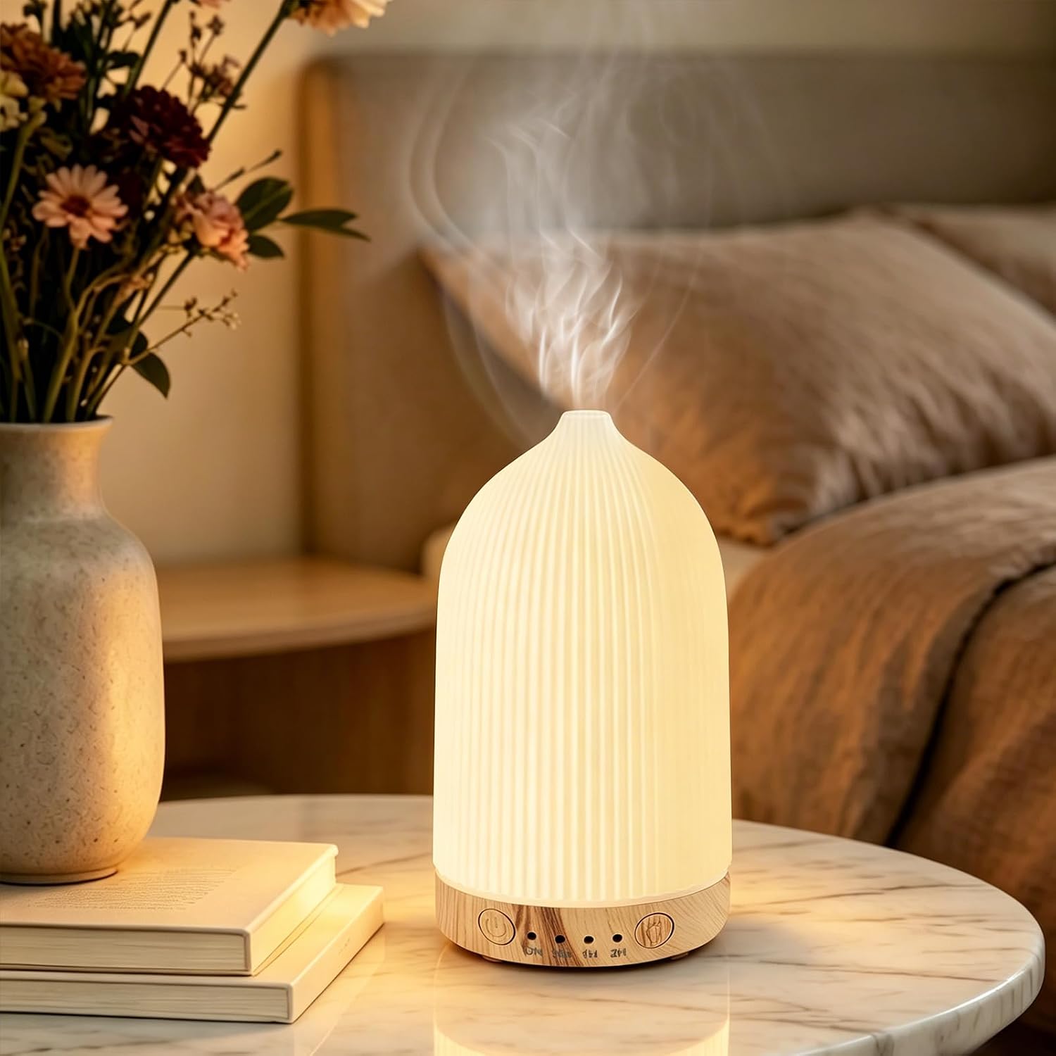 OSDUE Dyfuzor do olejków eterycznych 200 ml ultradźwiękowy LED