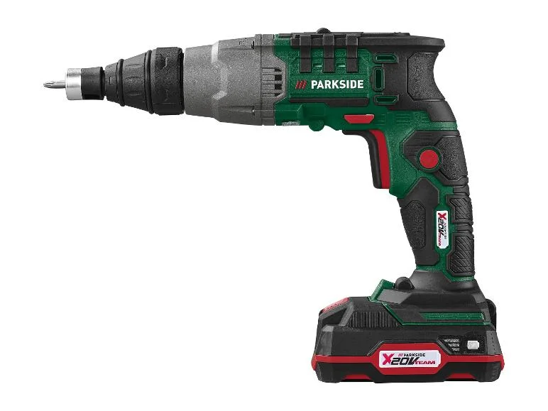 PARKSIDE® Akumulatorowa wkrętarka do suchej zabudowy 20 V TBSA 20-Li A1 (z akumulatorem i ładowarką)