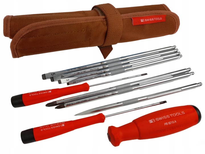 Swiss Tools PB 8218 Zestaw wkrętaków wymienne groty długie płaskie PH - od prodiam
