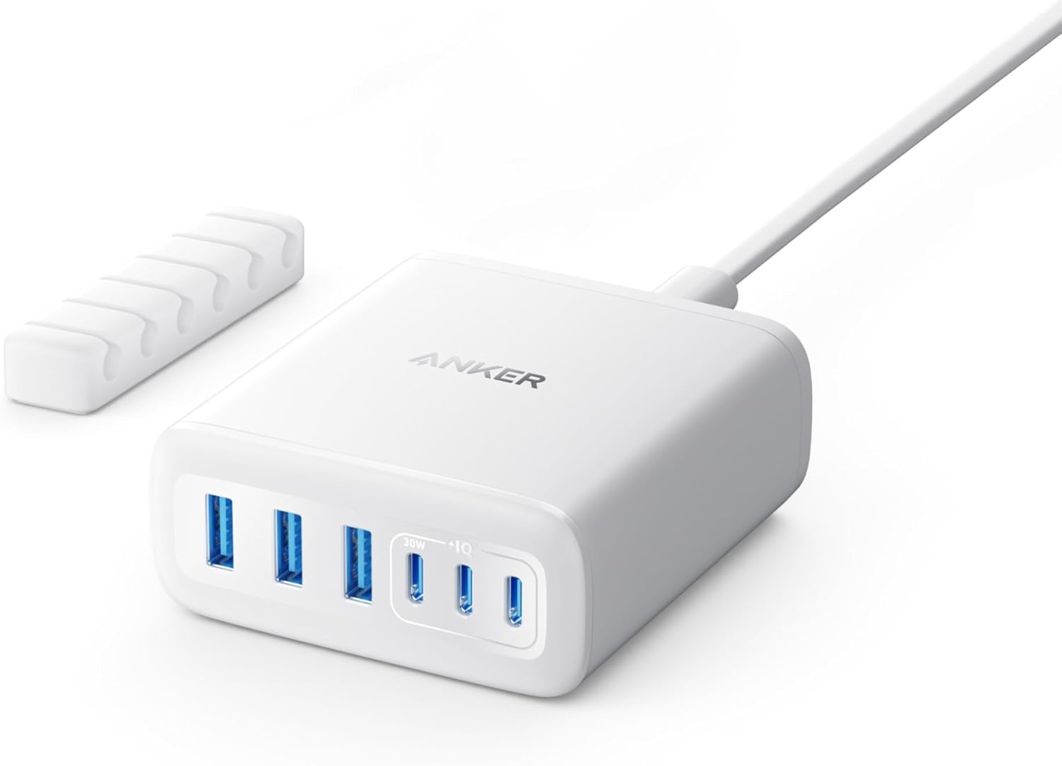 Anker stacja ładująca USB-C 6 portów 112 W + organizer do kabli