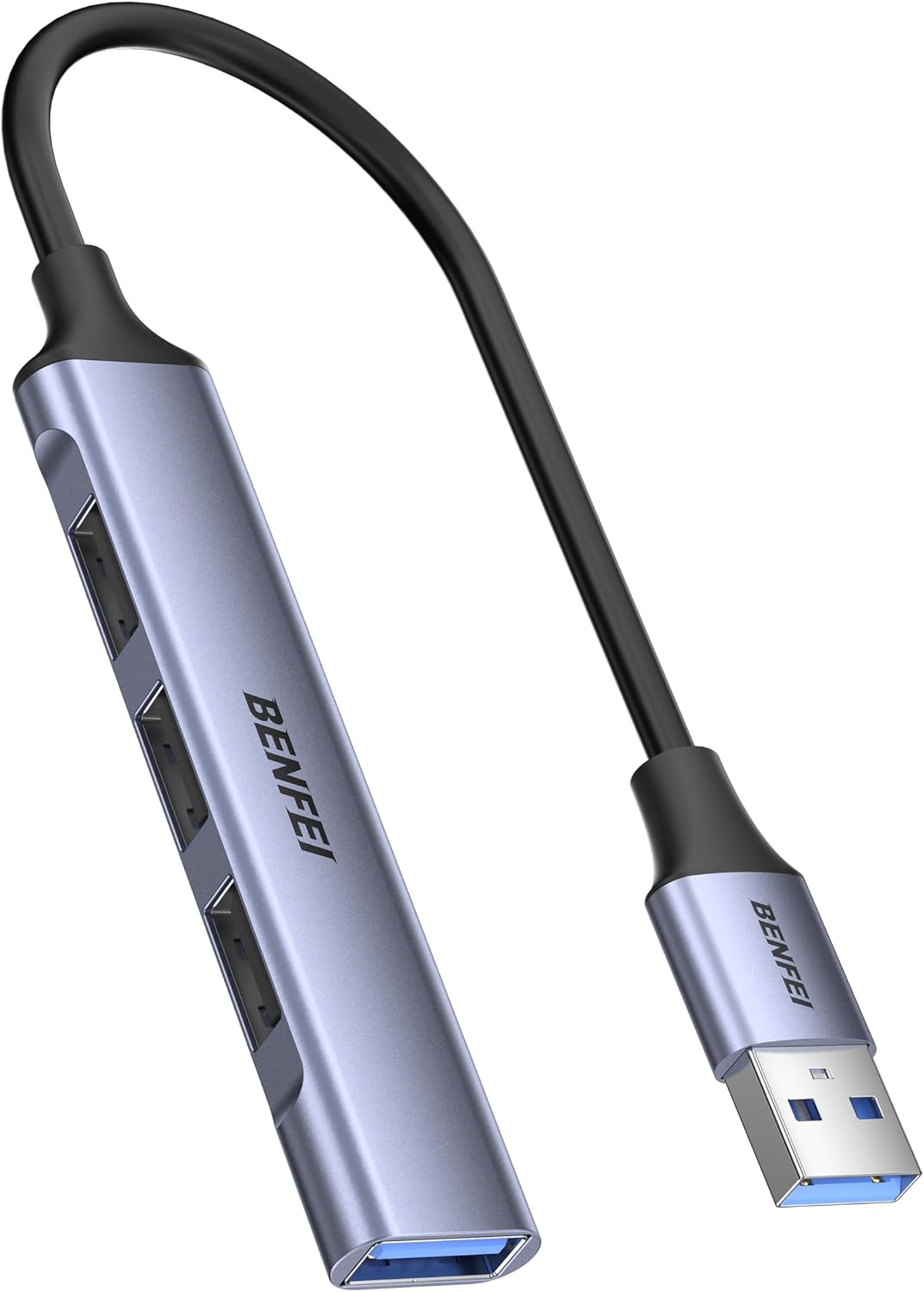 BENFEI 4-portowy hub USB: 1 x 10 Gb/s USB 3.2 + 3 x USB 2.0