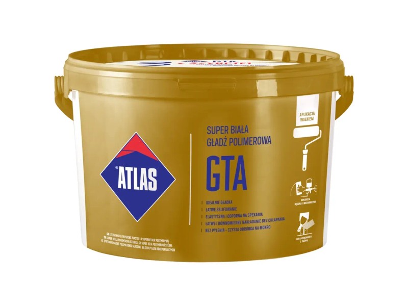 Atlas Gotowa gładź polimerowa GTA 25 kg