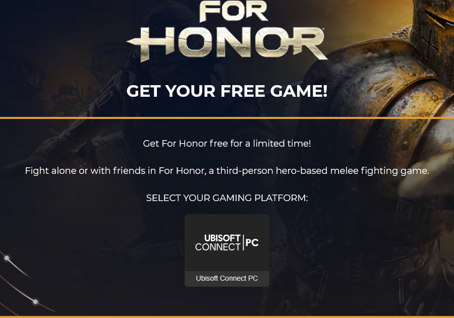 DARMOWA GRA "For Honor" - UBISOFT