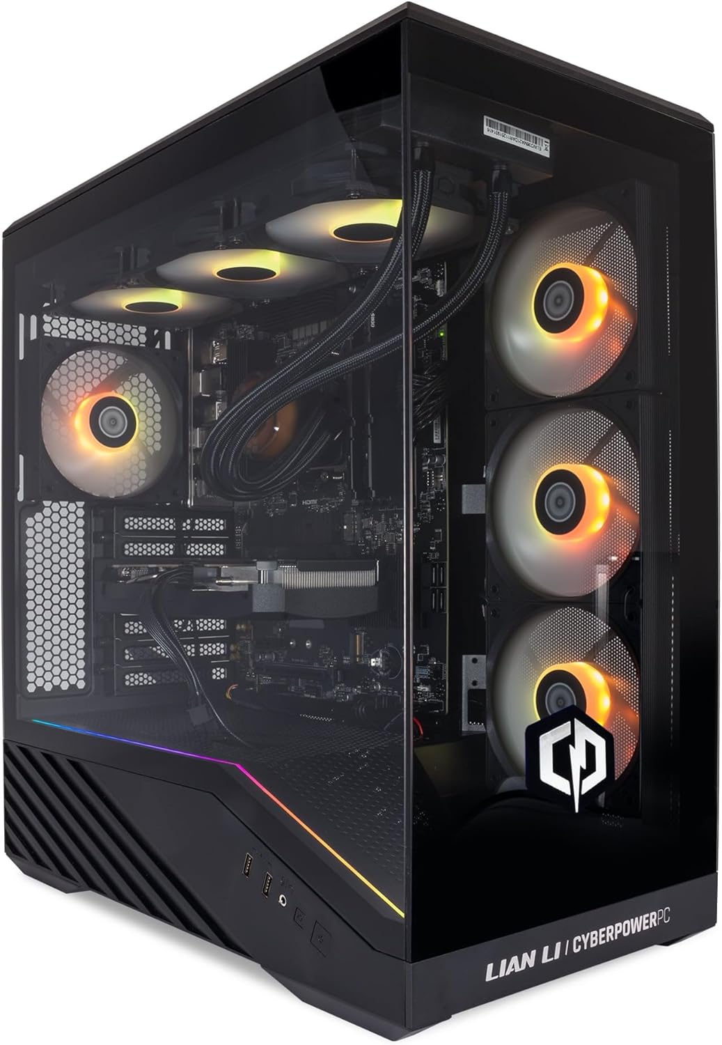 Komputer CyberPowerPC Luxe Gaming PC - AMD Ryzen 7 9800X3D AMD RX 9070 XT 32GB RAM 1TB NVMe SSD 750W PSU Windows 11 Liquid Cooling V100R