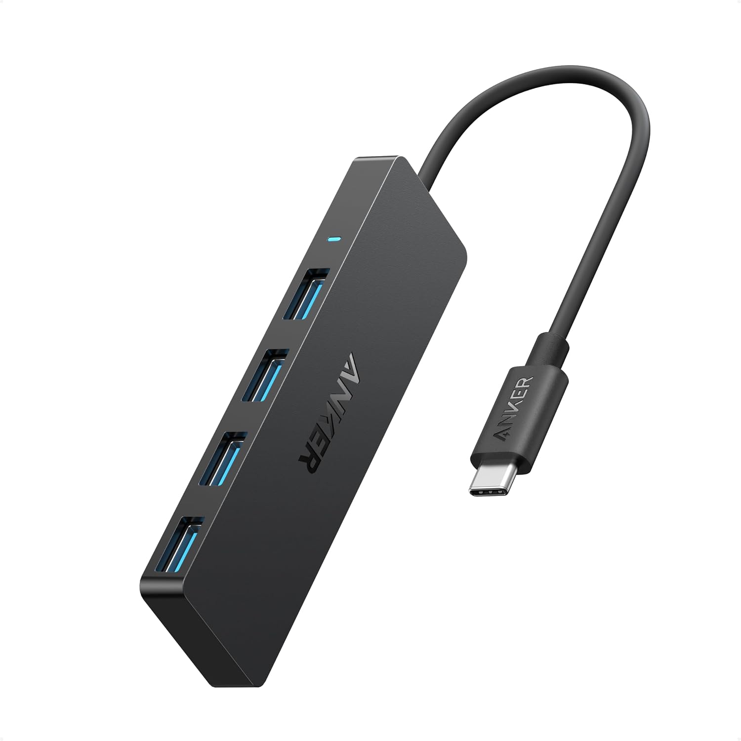 Anker Hub USB-C 4 porty USB 3.0 transfer 5 Gb/s kabel 20 cm