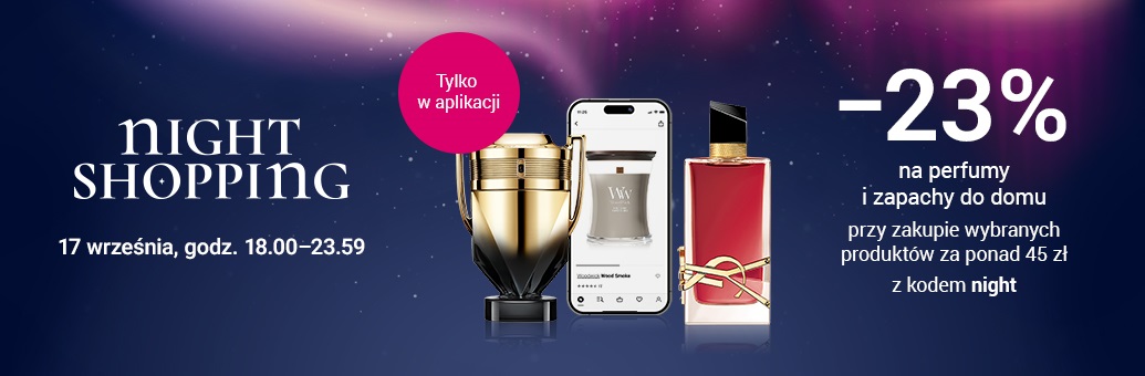 RABAT -23% na perfumy z okazji "Night Shopping" - NOTiNO