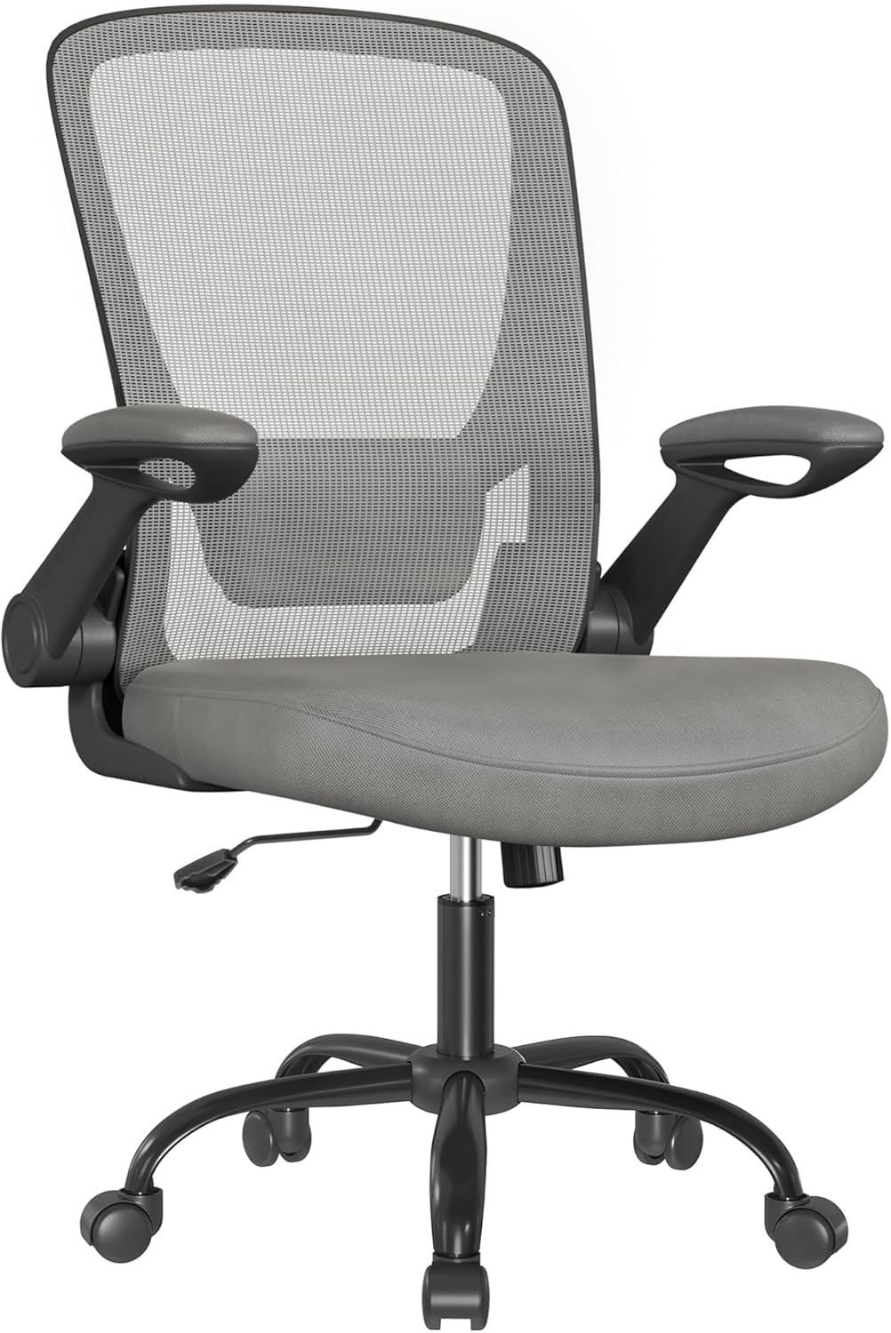 SONGMICS Ergonomiczny fotel biurowy obrotowy z siatką siedzisko 53 cm