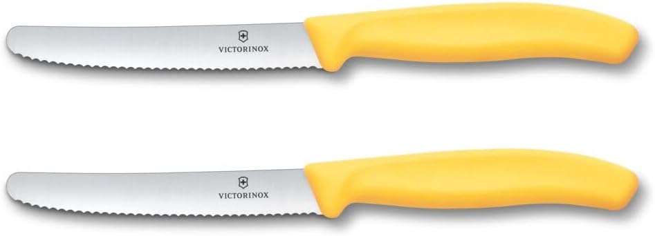 2 SZTUKI - Victorinox Swiss Classic nóż śniadaniowy "pikutek" szlifowanie faliste 11 cm