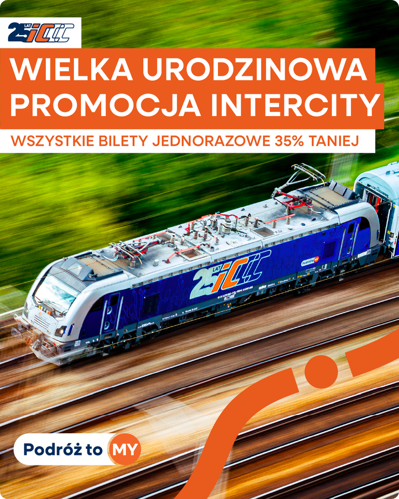 BILETY PKP INTERCITY 35 PROCENT TANIEJ - PKP