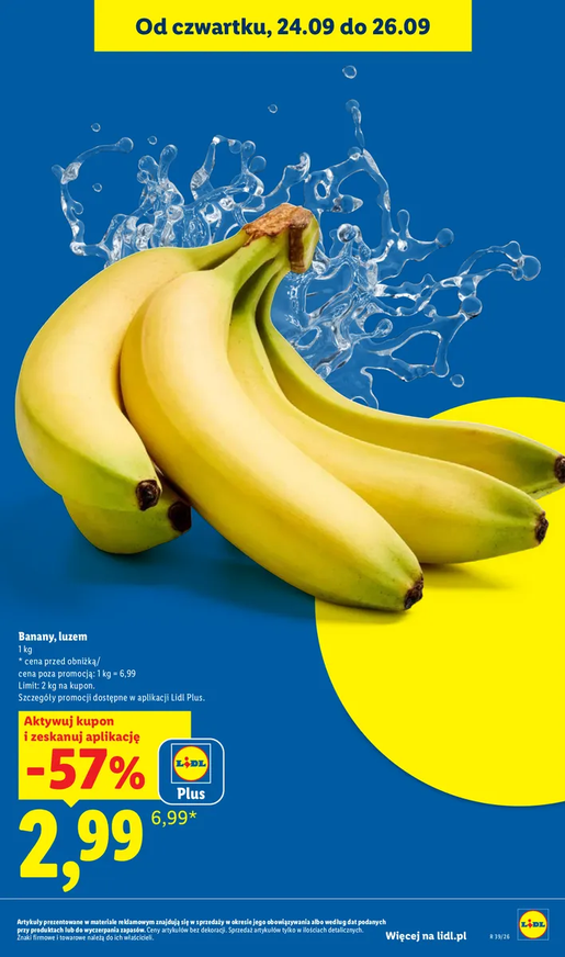 Banan luzem 1 KG - LIDL