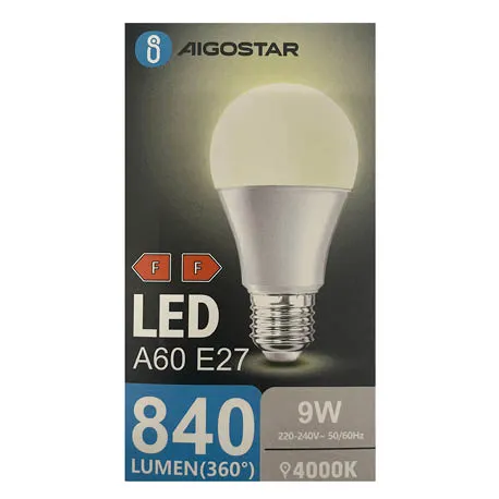 Żarówka LED E27 9W 4000K (1+1 GRATIS) - DiNO