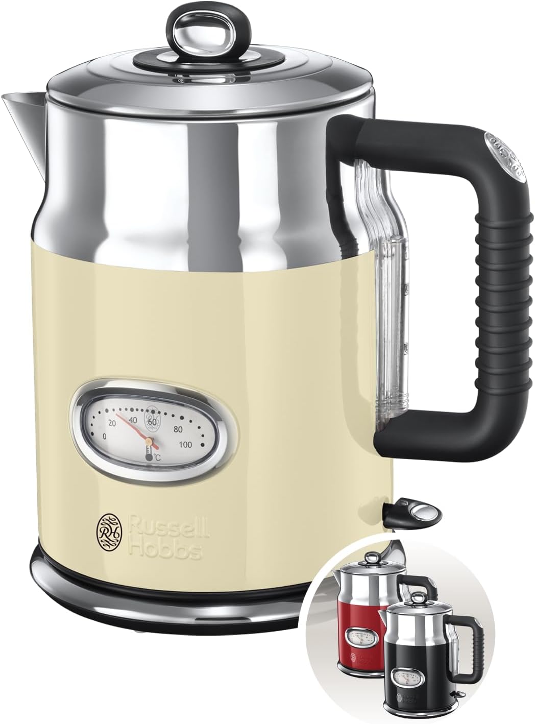 Russell Hobbs Czajnik elektryczny wymienny filtr antywapienny kontroler strix pojemność 1,7l moc 2400W