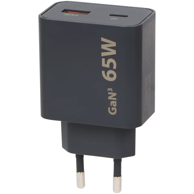 Szybka ładowarka GaN³ Sitecom USB-C i USB-A 65 W | różne kolory