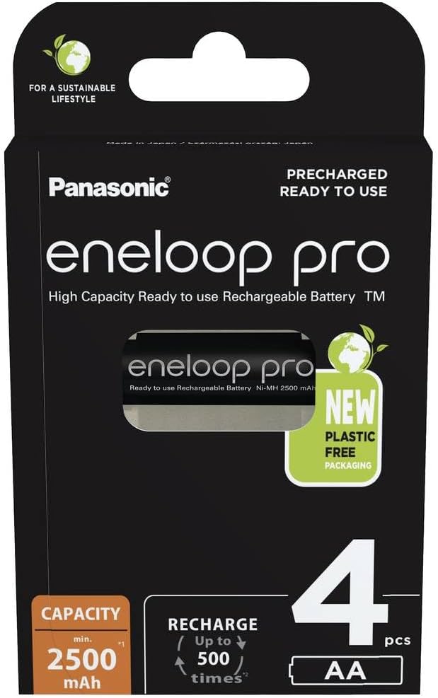 Eneloop Eneloop Pro BK-3HCDE/4BE Akumulatory AA Czarny 4 Szt.