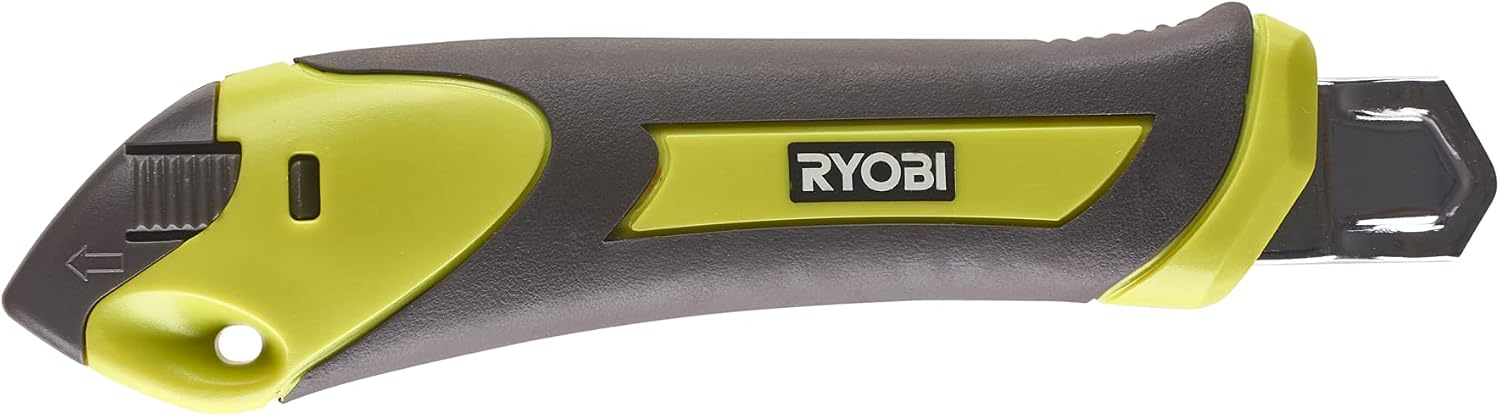 Ryobi RSK18 Nóż Zatrzaskowy Czarny Segmentowy uchwyt TPR blokada