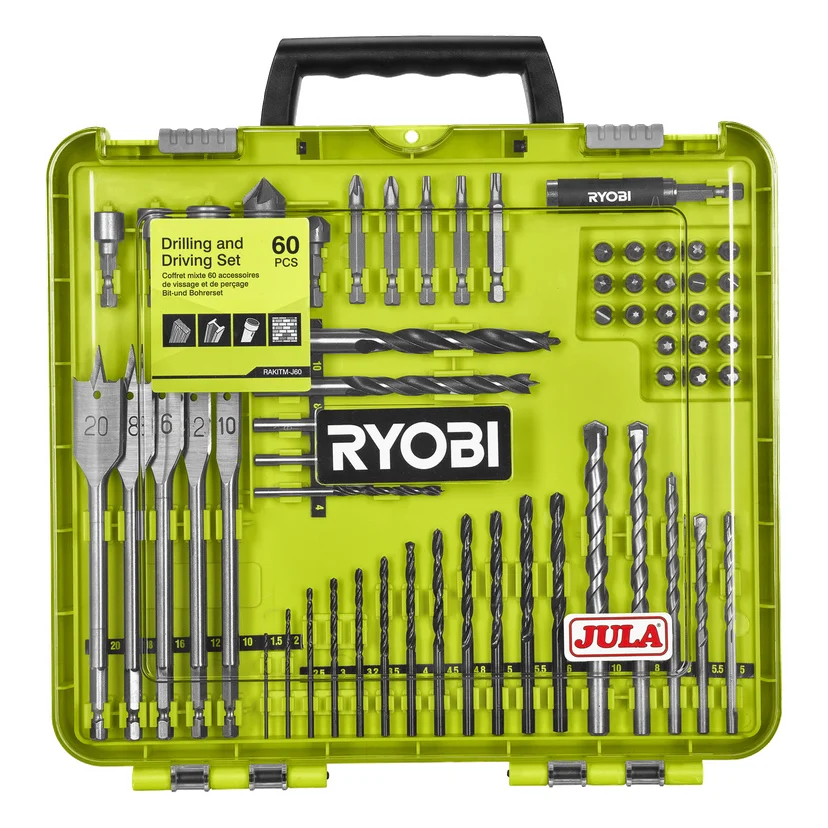 Zestaw końcówek i wierteł 60 el. Ryobi