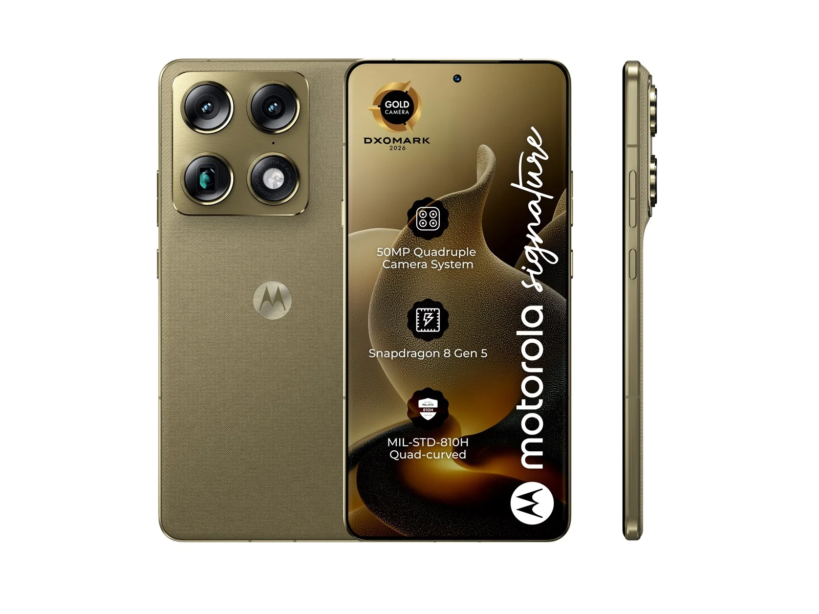 Smartfon Motorola signature 512GB/16GB - PANTONE Martini Olive